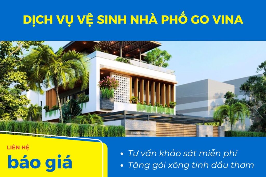 Dịch vụ vệ sinh nhà phố Go Vina