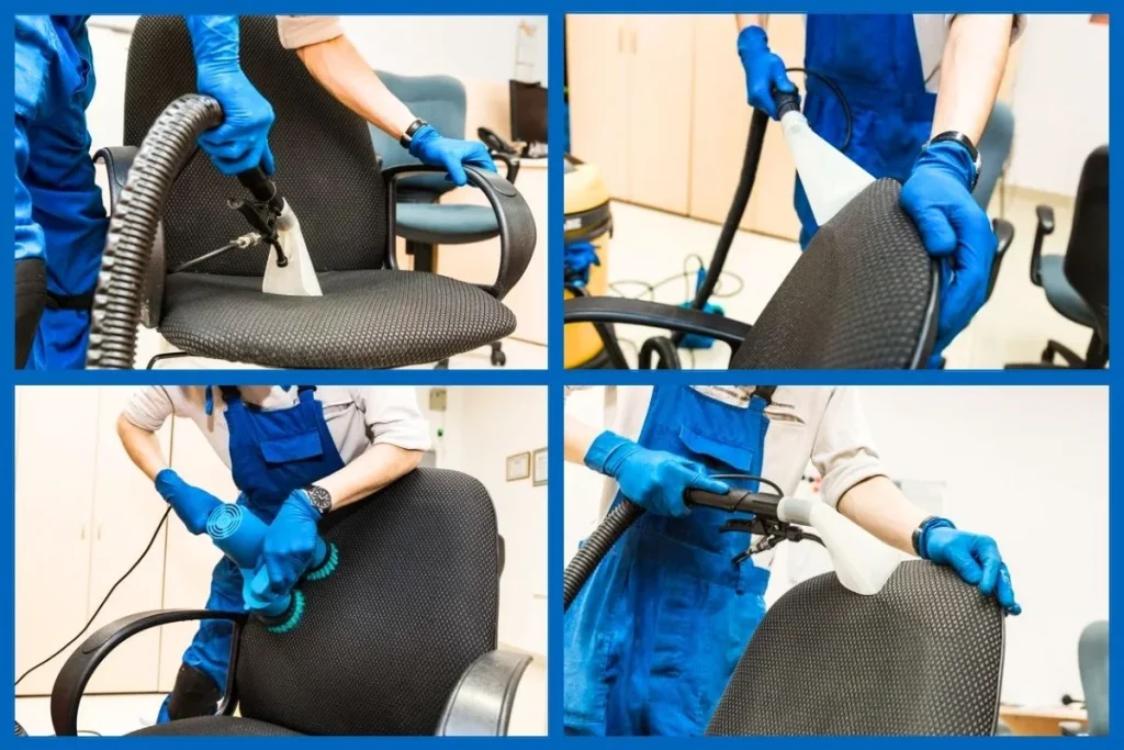 Vệ sinh ghế văn phòng đúng cách giúp không gian làm việc sạch sẽ, thoải mái, nâng cao sức khỏe nhân viên và giảm thiểu nguy cơ vi khuẩn phát sinh