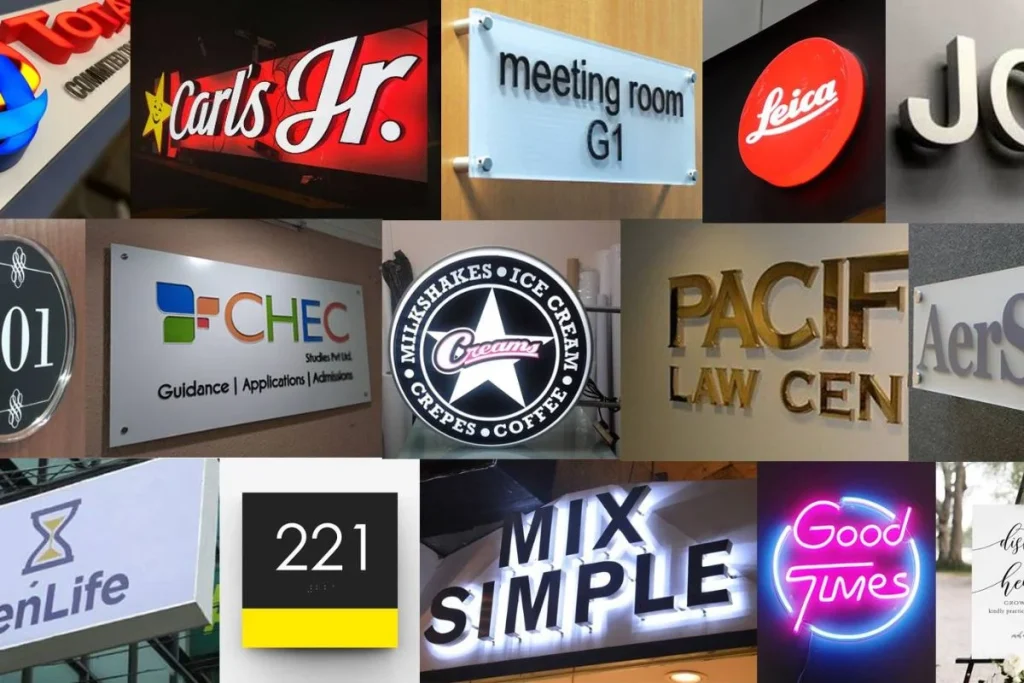 Biển hiệu LED, Neon sạch sáng sau khi vệ sinh.